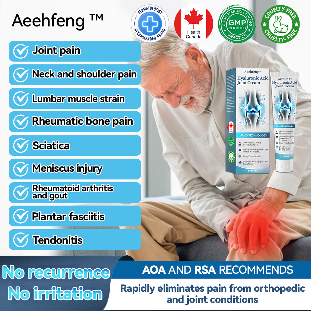 Aeehfeng™  Hyaluronic Acid Joint Repair Cream  (Thorough Treatment of Arthritis, Neuralgia, Muscle Pains) 👩‍⚕️